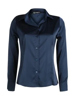 Frenetika Camicia donna effetto raso con cravattino