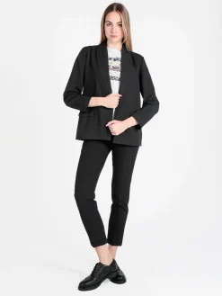 Frenetika Pantaloni classici da donna con risvolto