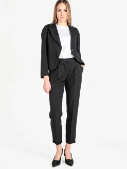 Frenetika Pantaloni classici da donna con risvolto