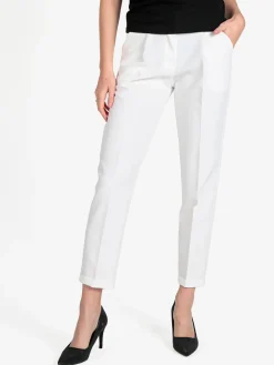 Frenetika Pantaloni classici da donna con risvolto