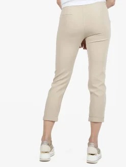 Frenetika Pantaloni classici da donna a gamba dritta con risvolto finale