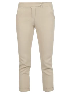 Frenetika Pantaloni classici da donna a gamba dritta con risvolto finale