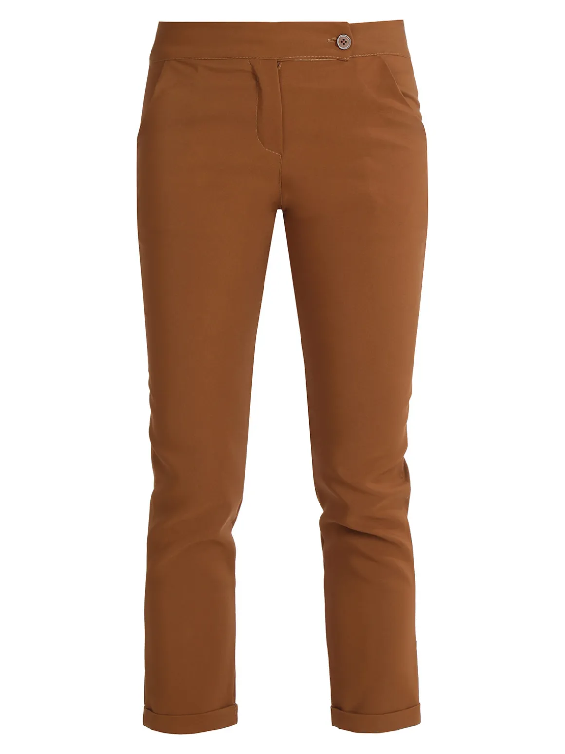 Frenetika Pantaloni cropped da donna con risvolto