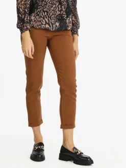 Frenetika Pantaloni cropped da donna con risvolto
