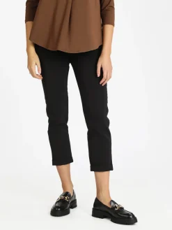 Frenetika Pantaloni cropped da donna con risvolto