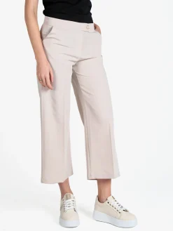 Frenetika Pantaloni da donna crop a palazzo