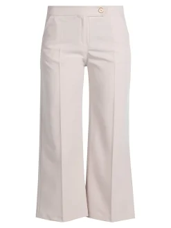 Frenetika Pantaloni da donna crop a palazzo