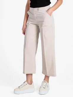Frenetika Pantaloni da donna crop a palazzo