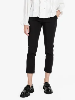 Frenetika Pantaloni da donna modello capri con risvolto