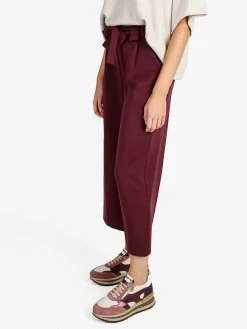 Frenetika Pantaloni donna a palazzo tinta unita - bordeaux