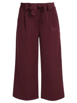 Frenetika Pantaloni donna a palazzo tinta unita - bordeaux