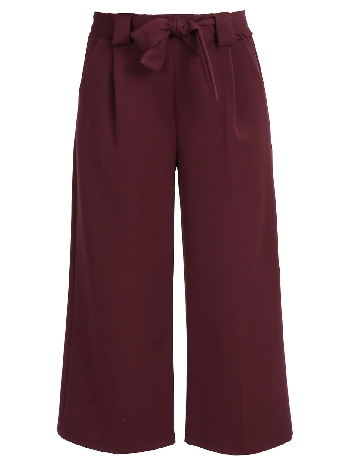 Frenetika Pantaloni donna a palazzo tinta unita - bordeaux
