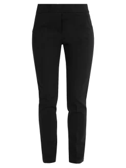 Frenetika Pantaloni donna a sigaretta con elastico in vita - nero