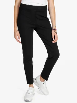 Frenetika Pantaloni donna a sigaretta con risvolto - nero