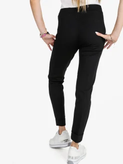 Frenetika Pantaloni donna a sigaretta con risvolto - nero
