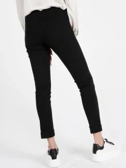 Frenetika Pantaloni donna a sigaretta con risvolto
