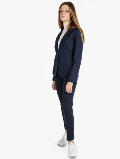 Frenetika Pantaloni donna a sigaretta con risvolto - blu