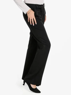 Frenetika Pantaloni donna a zampa - nero