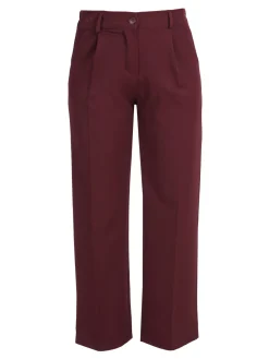 Frenetika Pantaloni donna classici a gamba larga - bordeaux