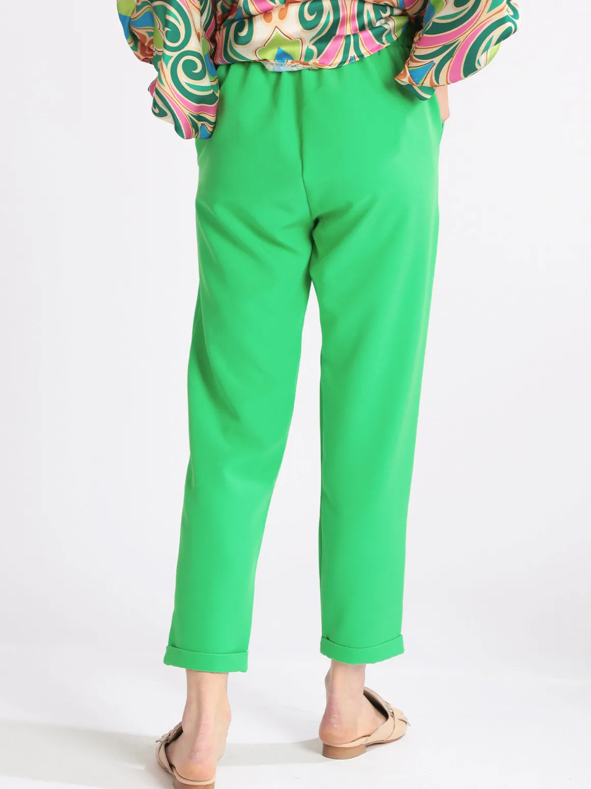 Frenetika Pantaloni donna con risvolto