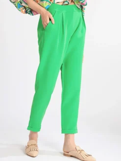 Frenetika Pantaloni donna con risvolto