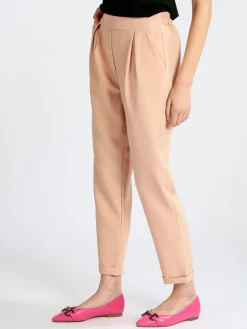 Frenetika Pantaloni donna con risvolto