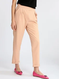 Frenetika Pantaloni donna con risvolto