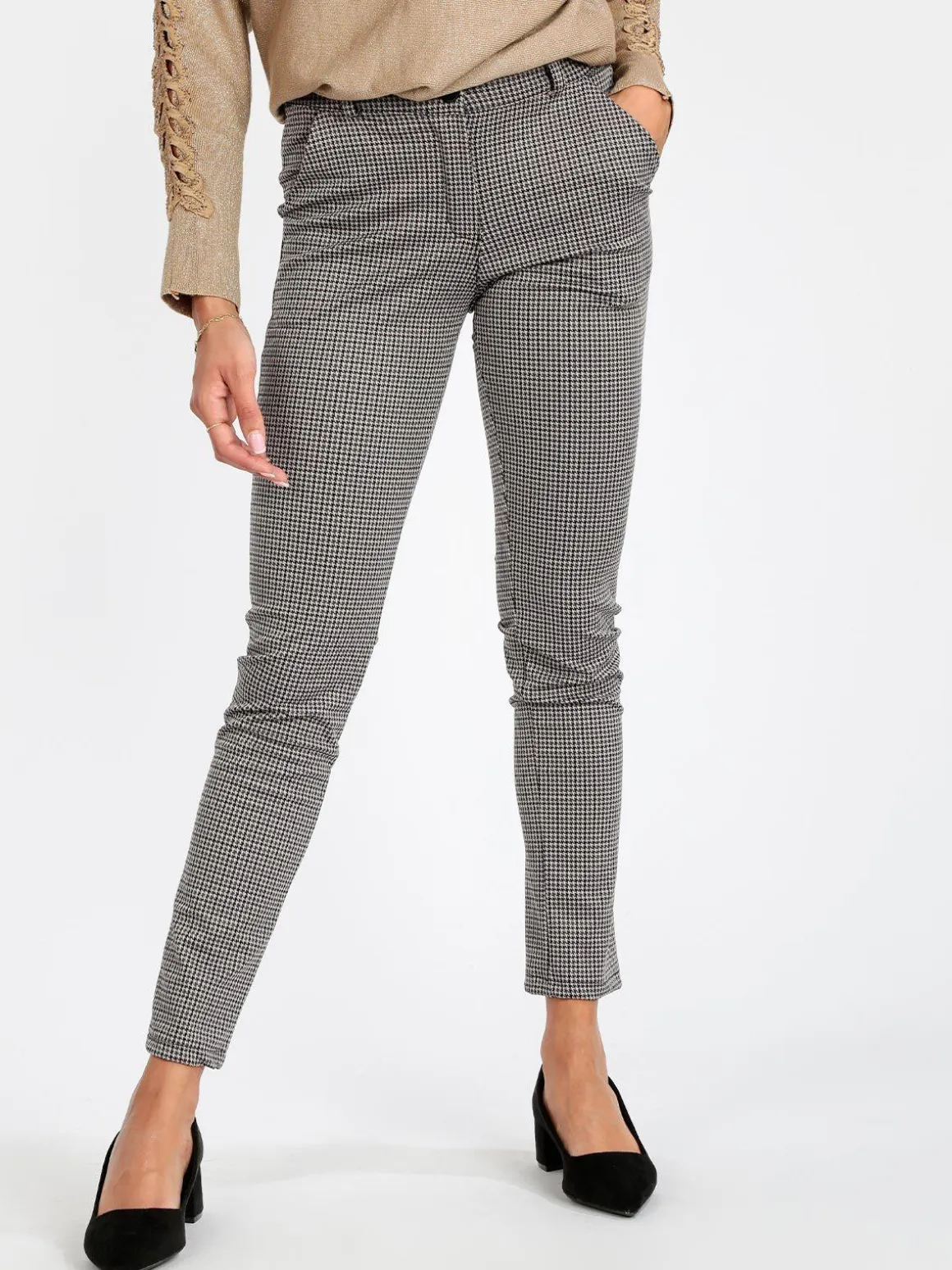 Frenetika Pantaloni donna eleganti gamba dritta