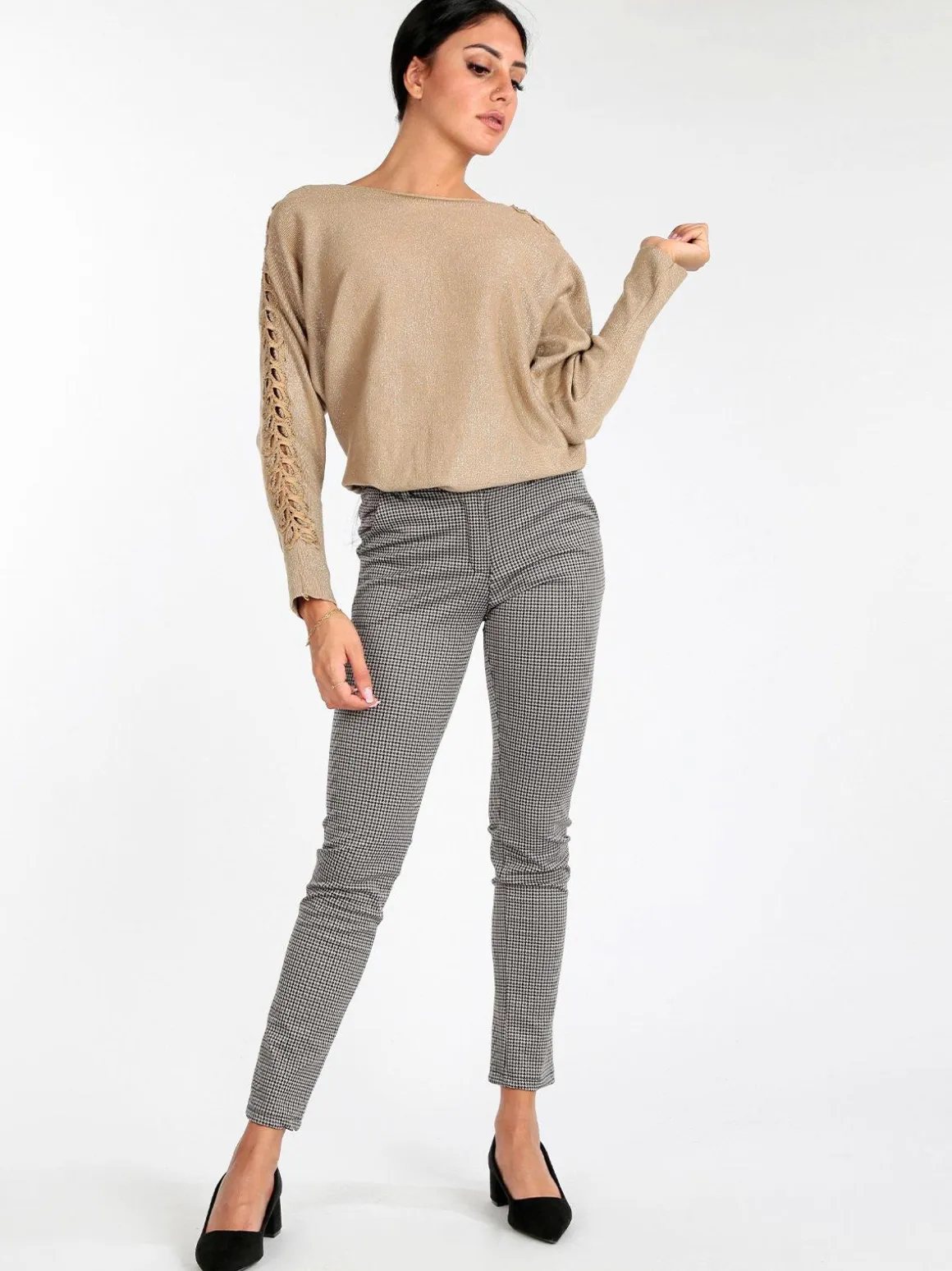 Frenetika Pantaloni donna eleganti gamba dritta