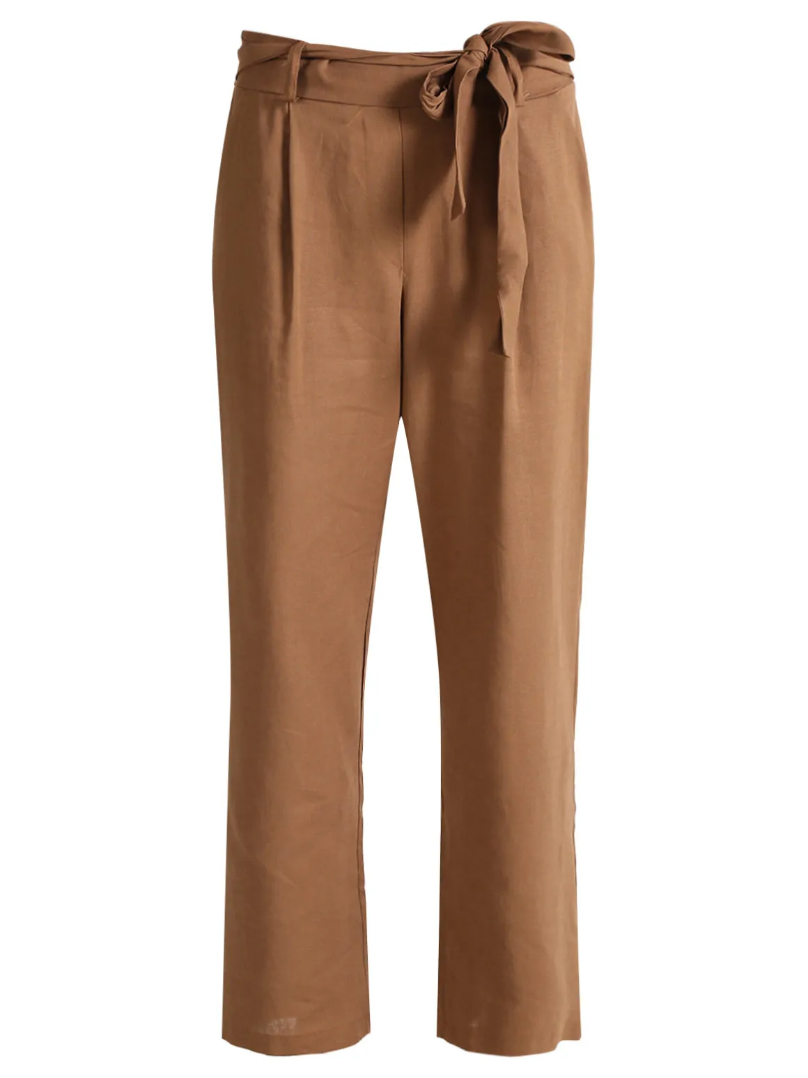 Frenetika Pantaloni donna in misto lino con cintura