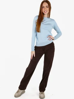 Frenetika Pantaloni donna in velluto a coste - moro