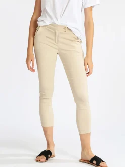 Frenetika Pantaloni elasticizzati donna con risvolto