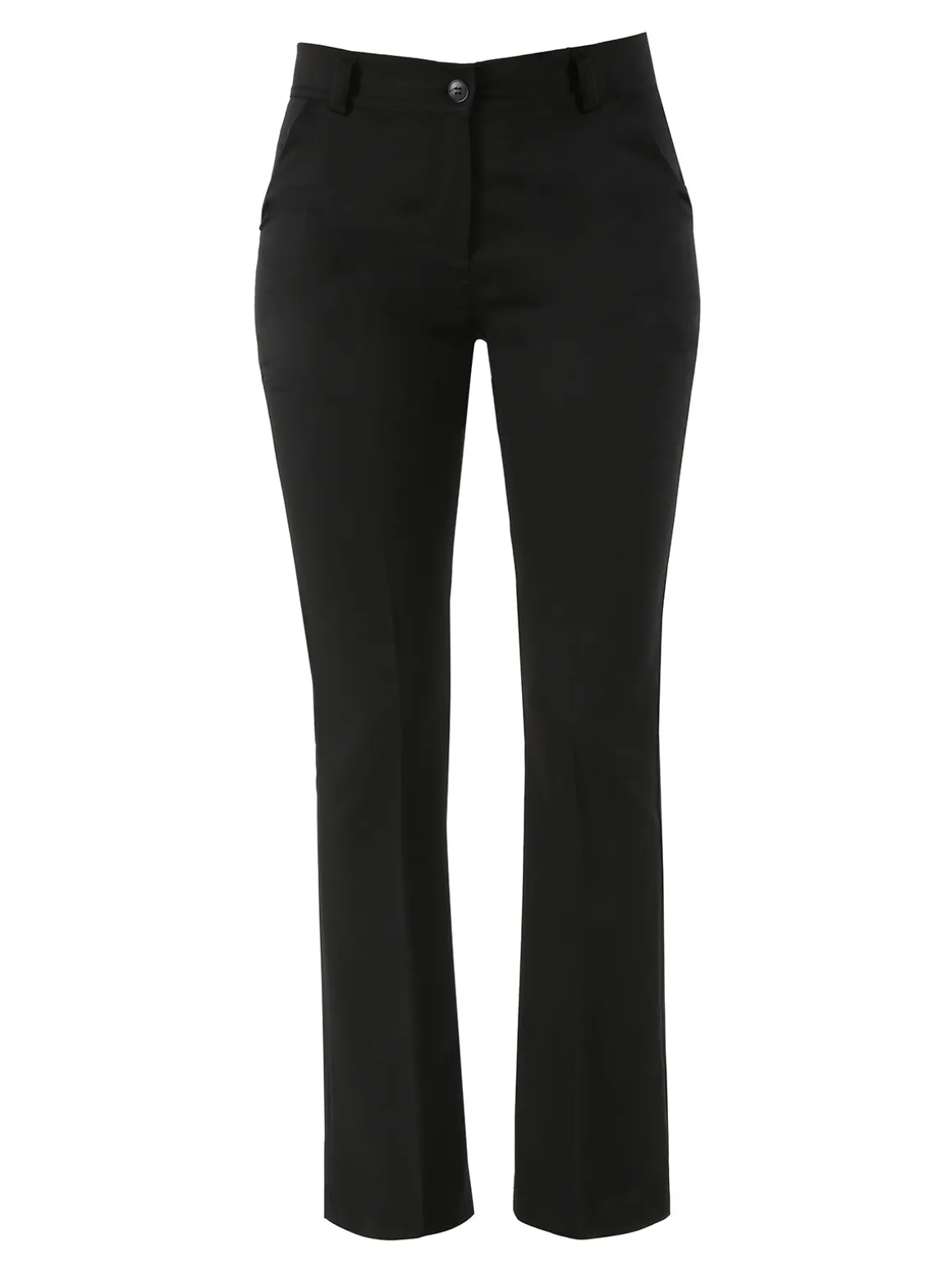 Frenetika Pantaloni eleganti da donna a zampa - nero