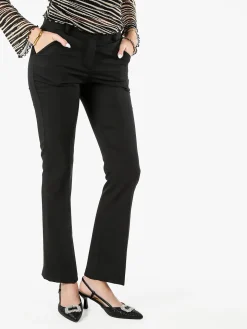 Frenetika Pantaloni eleganti da donna a zampa - nero