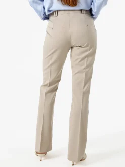 Frenetika Pantaloni eleganti da donna a zampa - beige