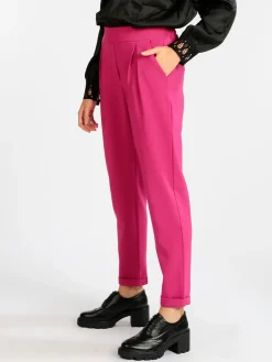 Frenetika Pantaloni eleganti donna con risvolto