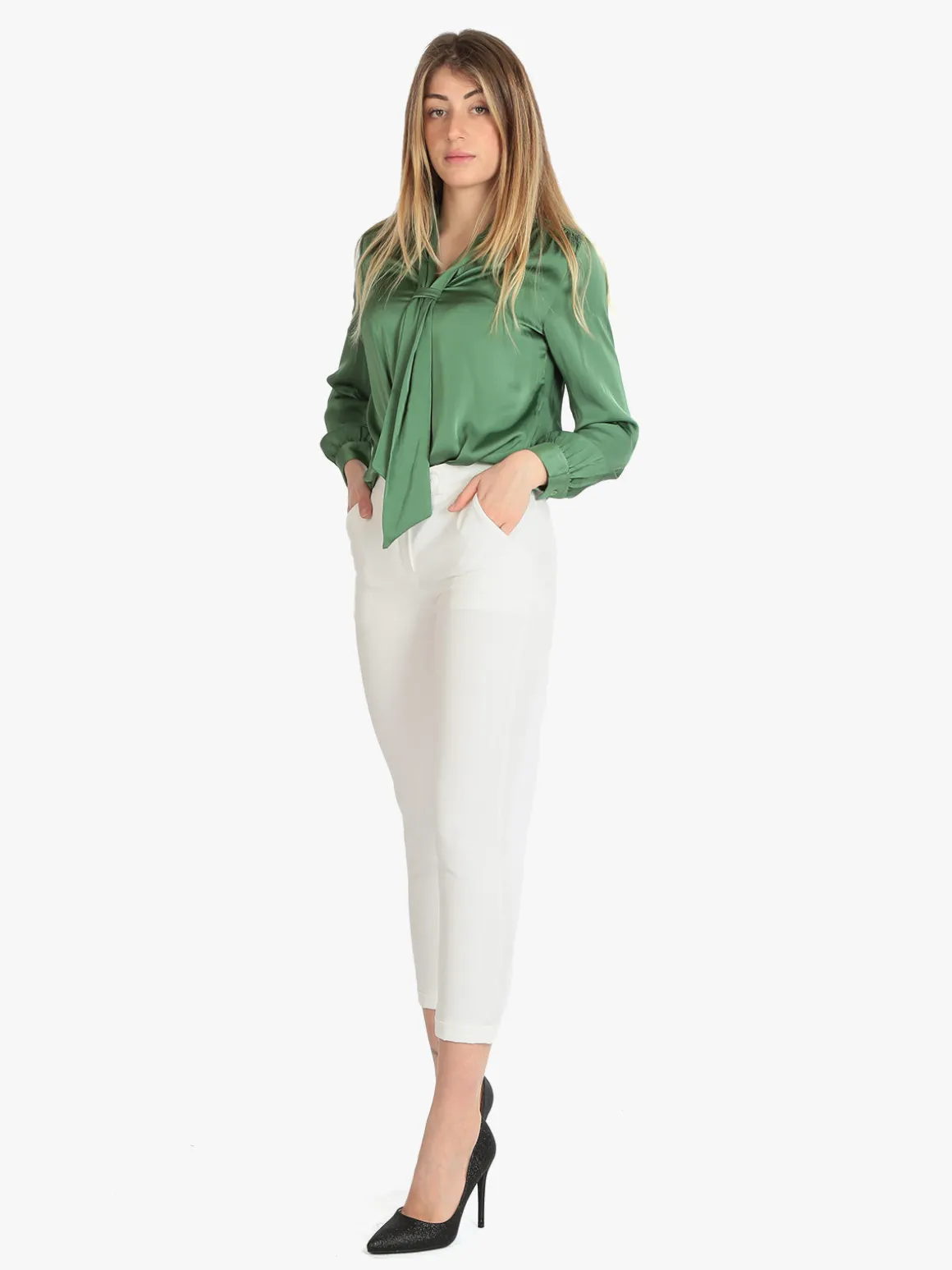 Frenetika Pantaloni eleganti donna modello classico