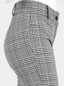 Frenetika Pantaloni principe di galles a vita alta