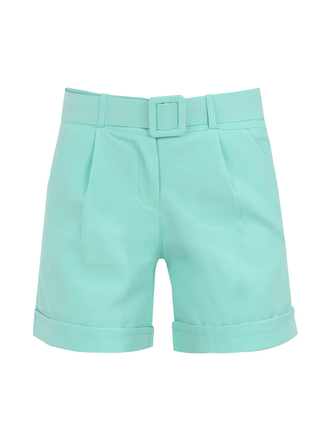 Frenetika Shorts donna con cintura e risvolto