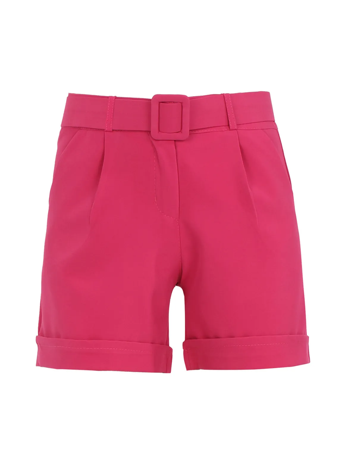 Frenetika Shorts donna con cintura e risvolto