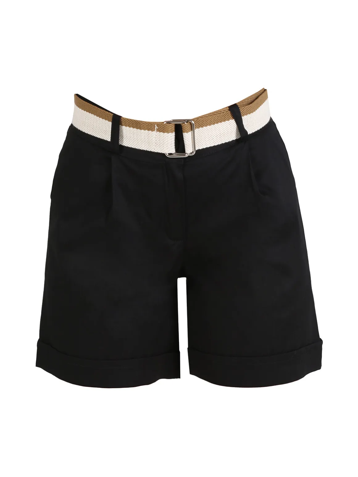 Frenetika Shorts donna con risvolto e cintura