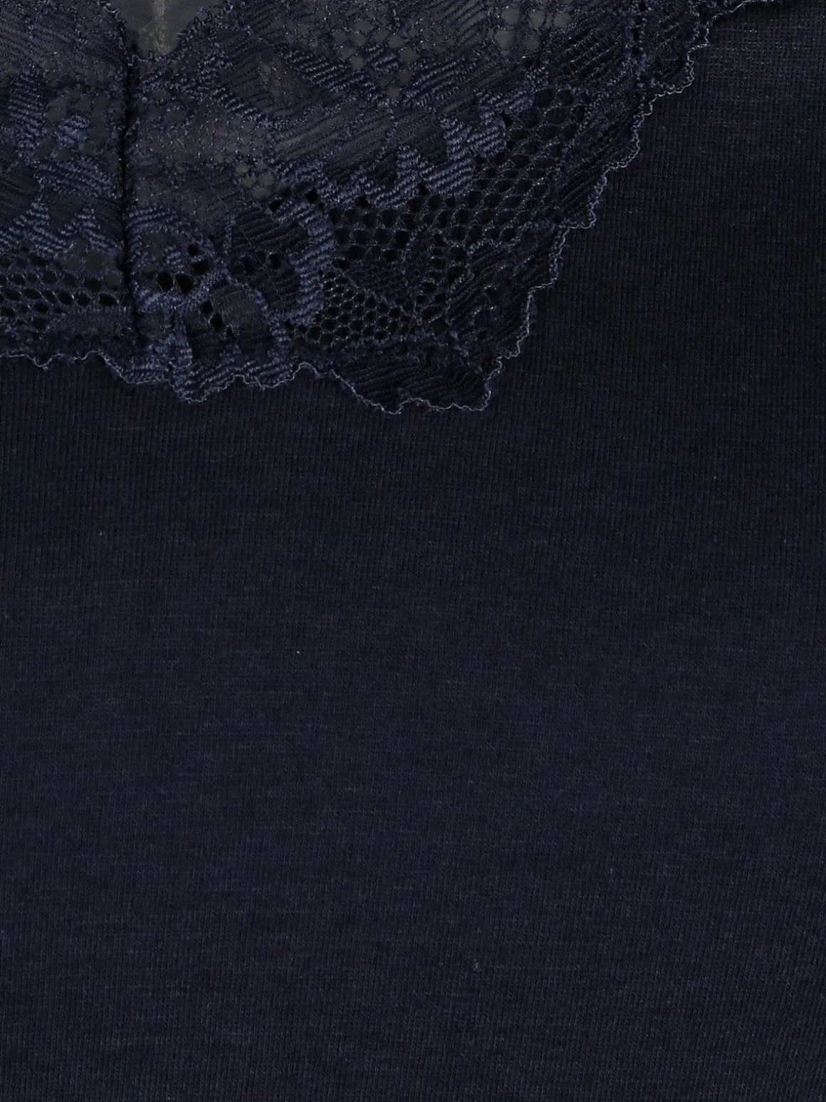 Fuanna T-shirt da pigiama con pizzo