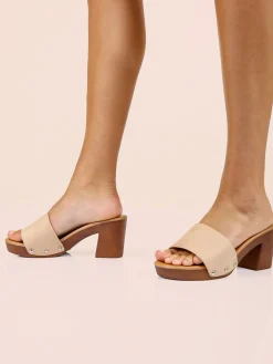 Galia Ciabatte donna con tacco e plateau
