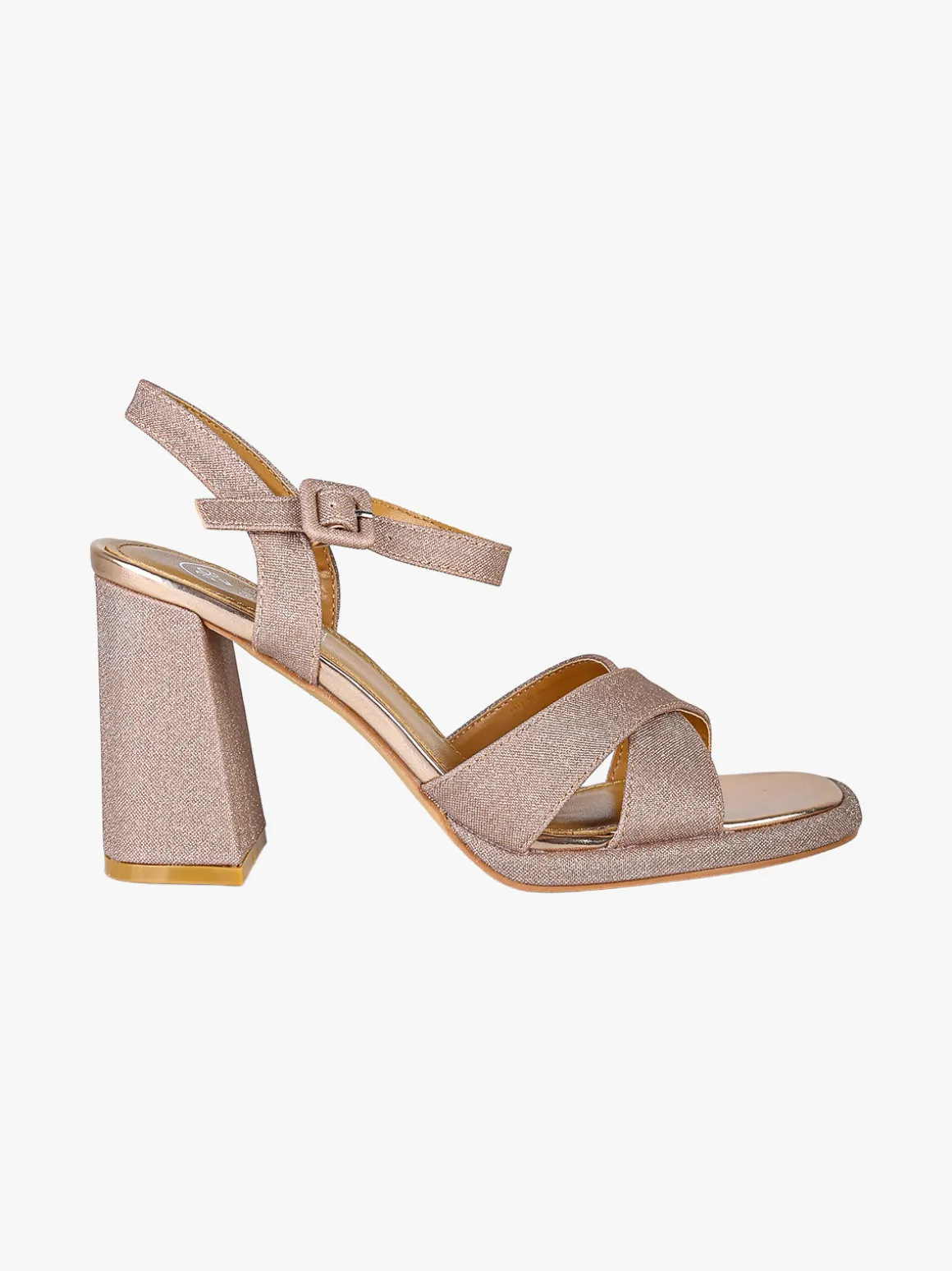 Galia Sandali donna brillantinati con tacco