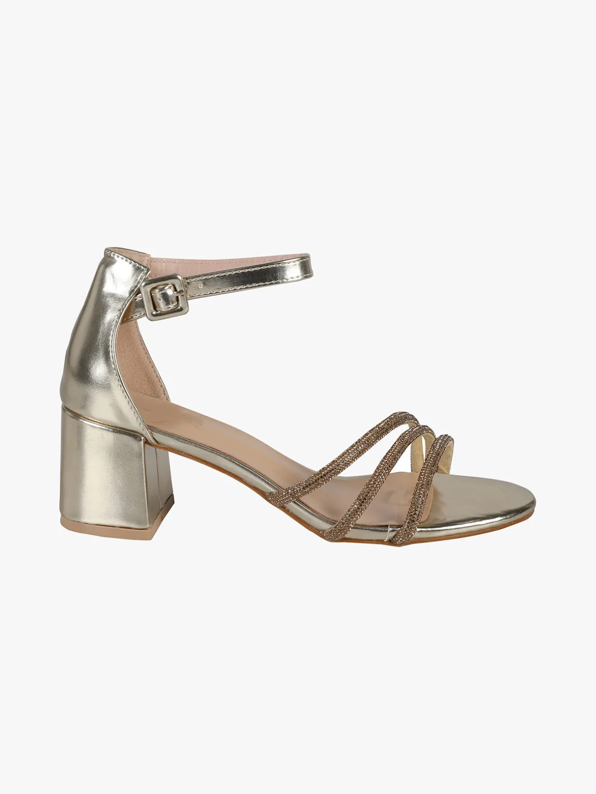 Galia Sandali donna con tacco e fascette di strass
