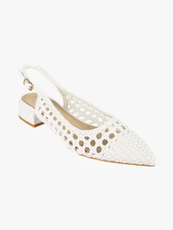 Galia Slingback donna a punta effetto corda