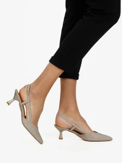 Galia Slingback donna glitterate a punta