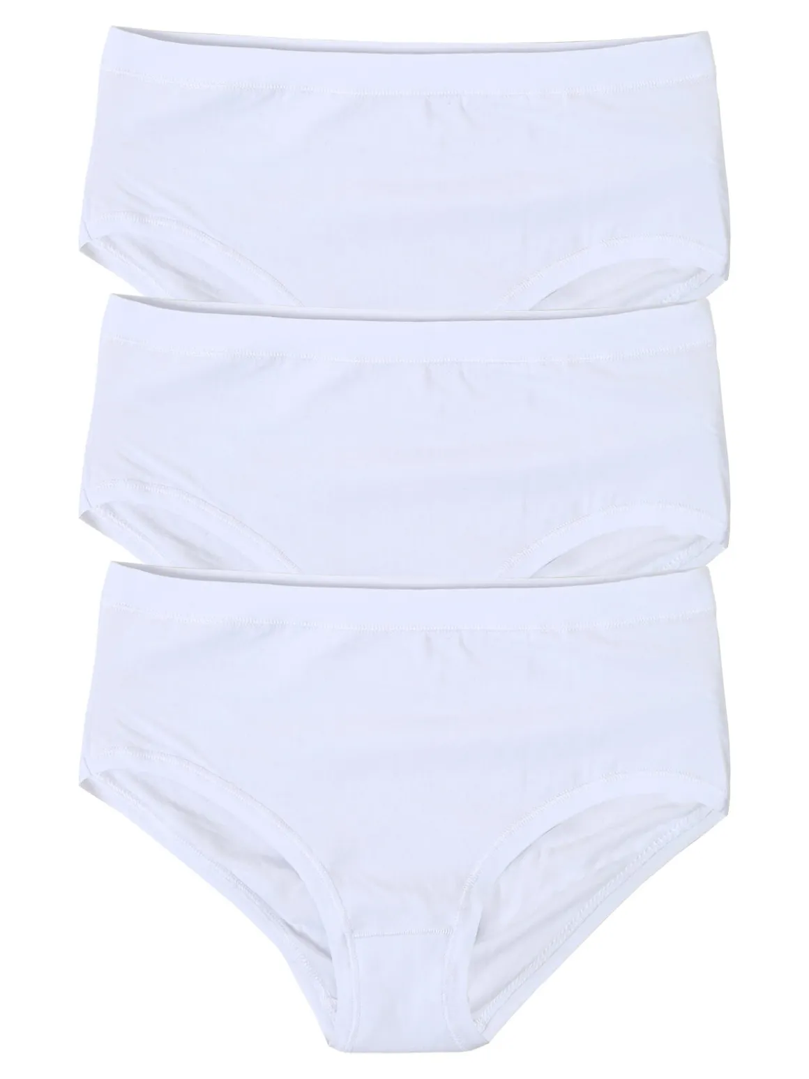 Garda Confezione da 3 maxi slip in cotone bielastico - bianco