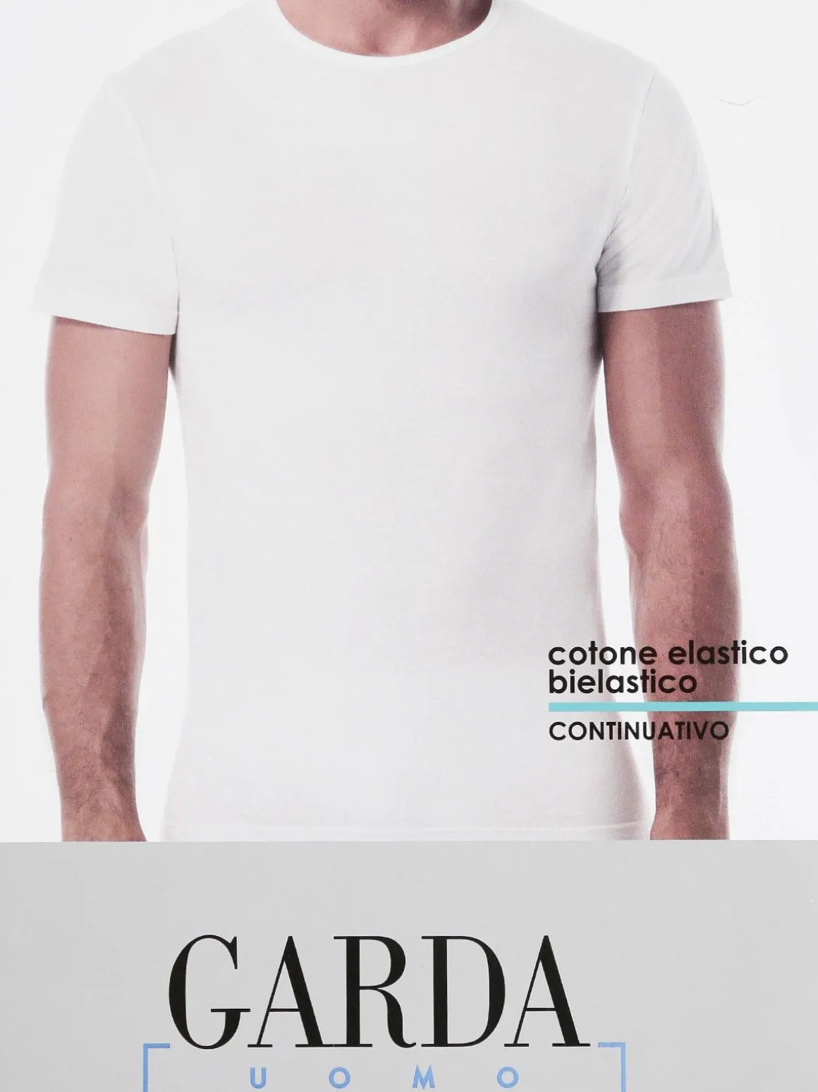 Garda T-shirt intima uomo girocollo in cotone bielastico