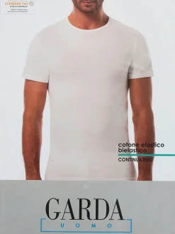 Garda T-shirt intima uomo girocollo in cotone bielastico